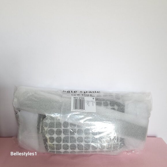 KATE SPADE Belt Bag Noel Jacquarded Printed Fabric Bag- Black Multi ⭐ - Picture 16 of 16